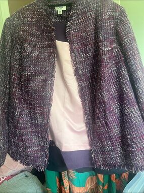 Cato’s 3 Piece Suit. Vintage Purple Swede Pants. Lavender Silk shirt and Jacket
